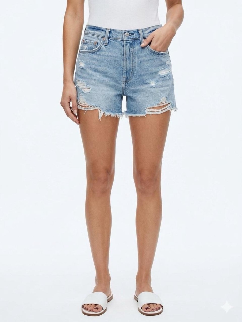 Rewash Distressed Cutoff Jean Shorts